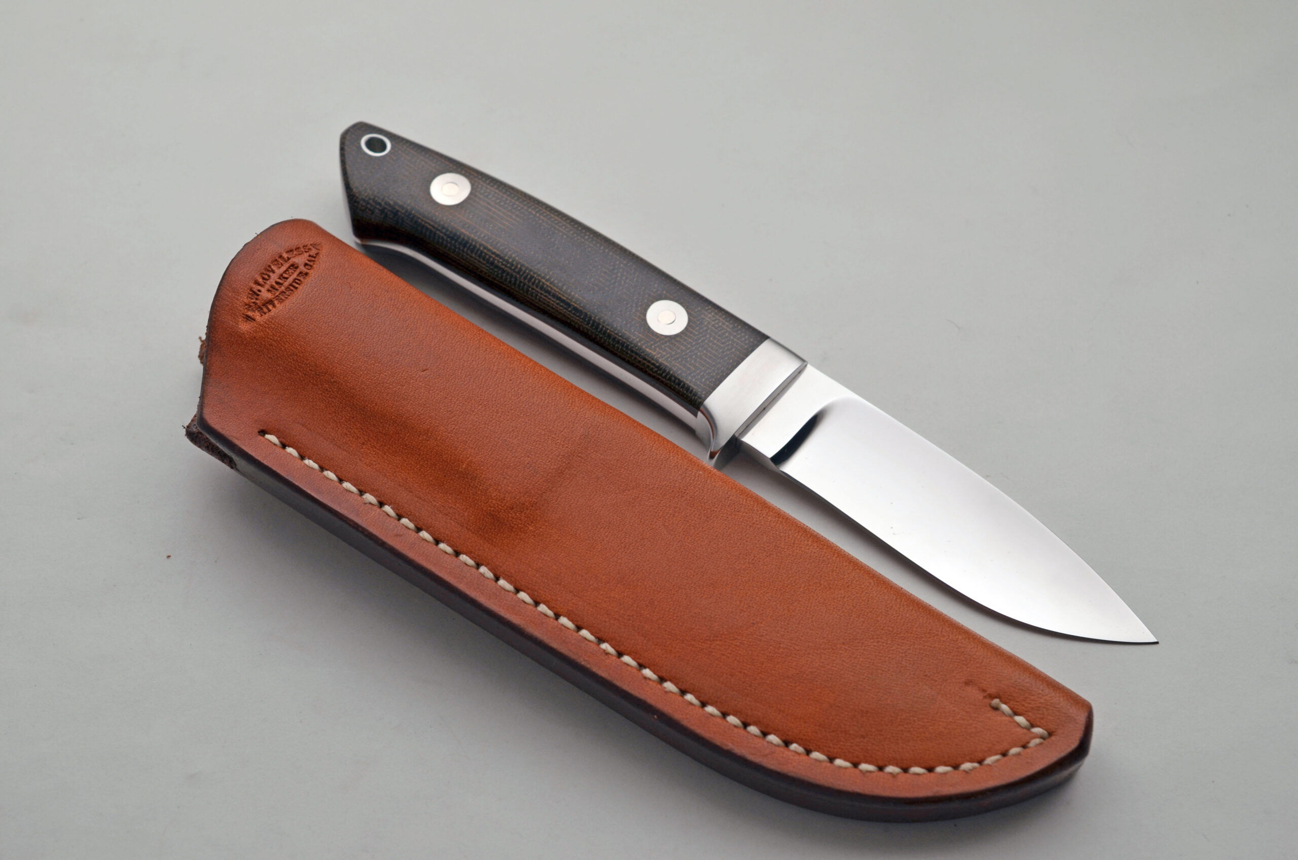 Bob Loveless Green Micarta Dropped Hunter - Image 3