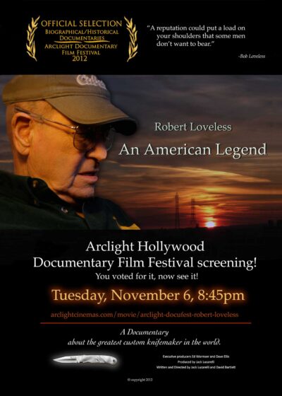Poster for the documentary Robert Loveless: An American Legend